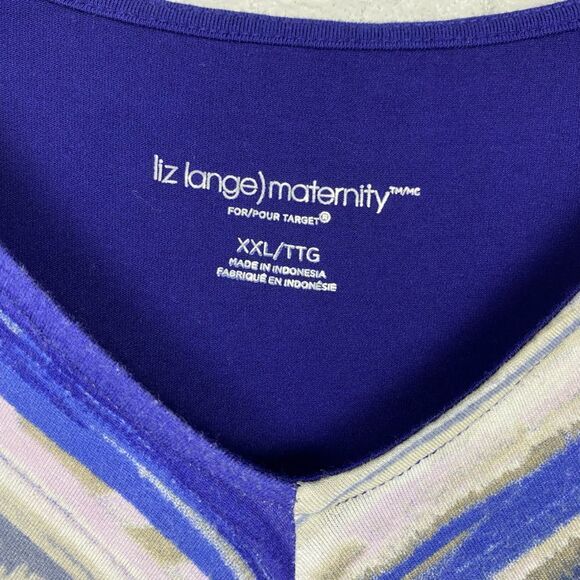 Liz Lange for Target diagonal Stripe Top size XXL - Picture 3 of 3